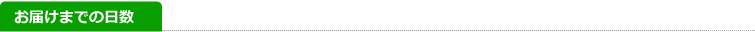 お届けまでの日数