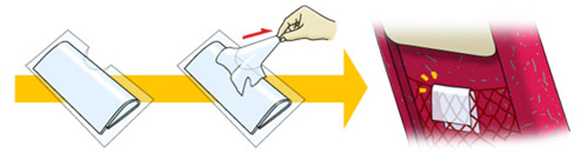 観光バス用エチケット袋の説明