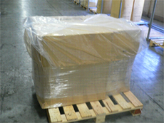 被せて横にストレッチで巻いた状態